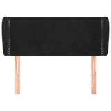 Vidaxl hoofdbord met randen 93x23x78 88 cm fluweel zwart