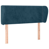Vidaxl hoofdbord met randen 103x23x78 88 cm fluweel donkerblauw
