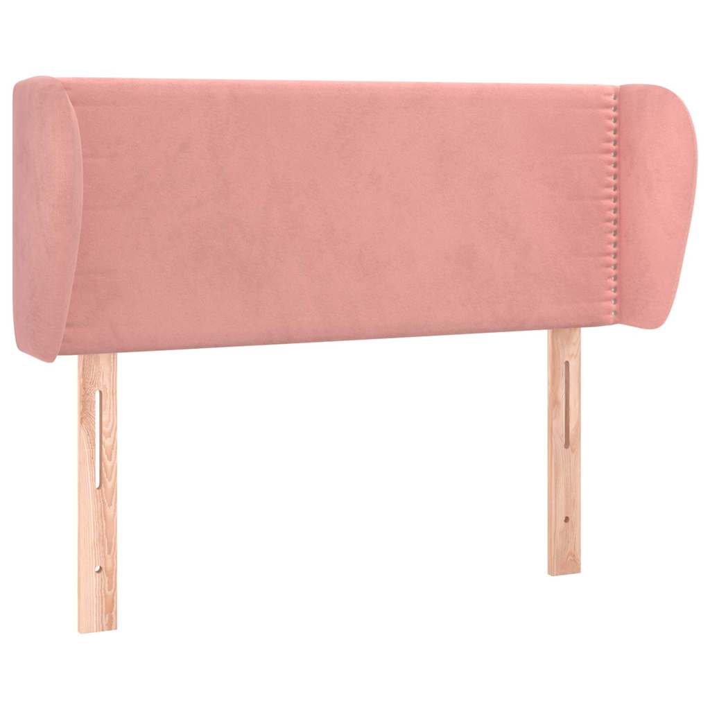 Vidaxl hoofdbord met randen 103x23x78 88 cm fluweel roze