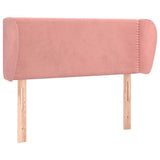 Vidaxl hoofdbord met randen 103x23x78 88 cm fluweel roze