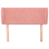 Vidaxl hoofdbord met randen 103x23x78 88 cm fluweel roze