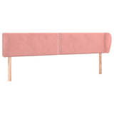 Vidaxl hoofdbord met randen 203x23x78 88 cm fluweel roze