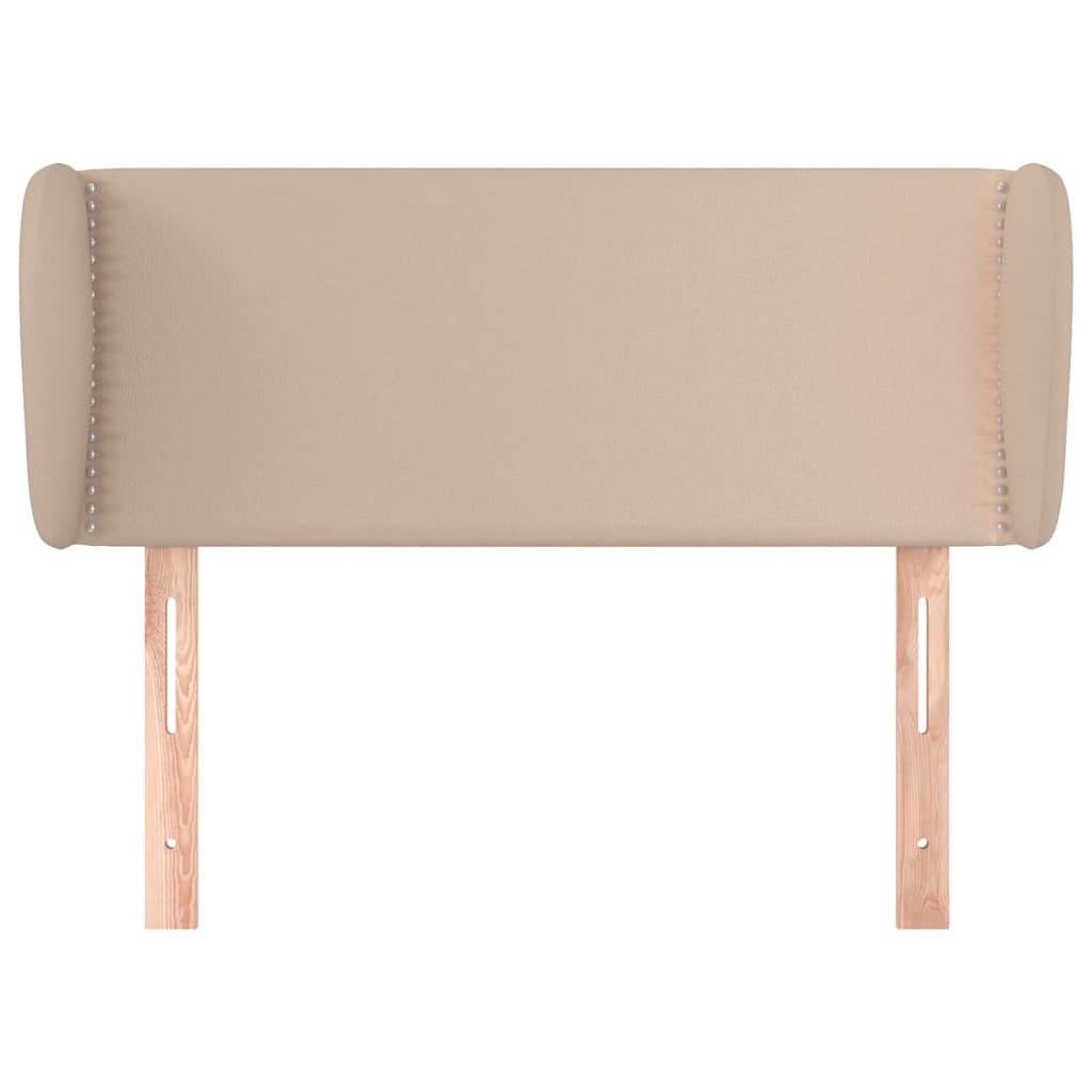 Vidaxl hoofdbord met randen 83x23x78 88 cm kunstleer cappuccinokleur