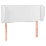 Vidaxl hoofdbord met randen 103x23x78 88 cm kunstleer wit