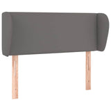 Vidaxl hoofdbord met randen 103x23x78 88 cm kunstleer grijs