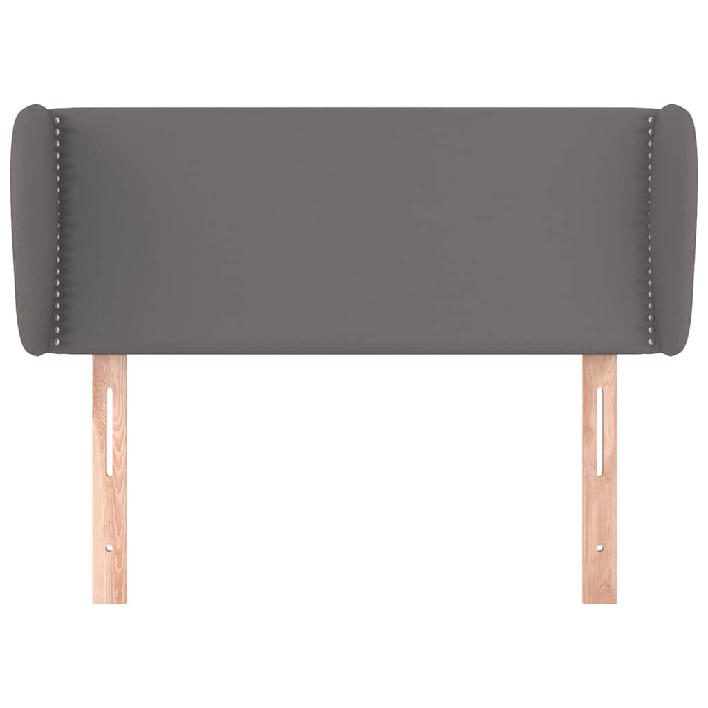 Vidaxl hoofdbord met randen 103x23x78 88 cm kunstleer grijs