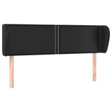 Vidaxl hoofdbord met randen 147x23x78 88 cm kunstleer zwart