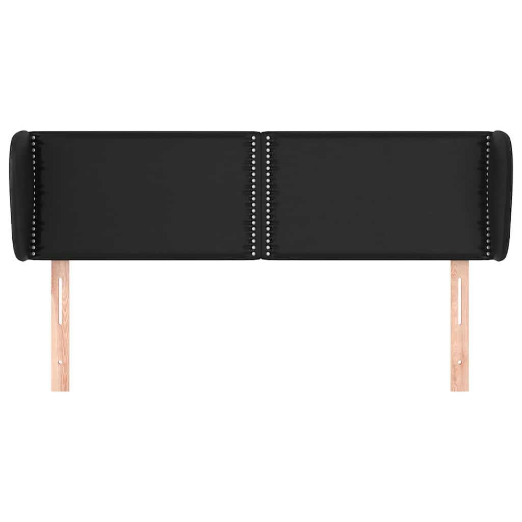 Vidaxl hoofdbord met randen 147x23x78 88 cm kunstleer zwart