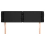 Vidaxl hoofdbord met randen 147x23x78 88 cm kunstleer zwart