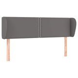 Vidaxl hoofdbord met randen 147x23x78 88 cm kunstleer grijs
