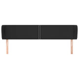 Vidaxl hoofdbord met randen 183x23x78 88 cm kunstleer zwart