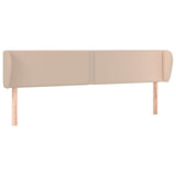 Vidaxl hoofdbord met randen 183x23x78 88 cm kunstleer cappuccinokleur