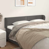 Vidaxl hoofdbord met randen 203x23x78 88 cm kunstleer grijs