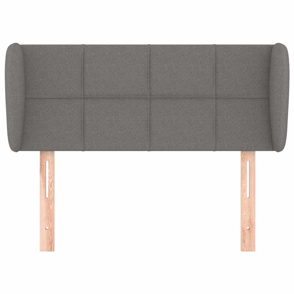 Vidaxl hoofdbord met randen 83x23x78 88 cm stof donkergrijs