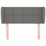 Vidaxl hoofdbord met randen 83x23x78 88 cm stof donkergrijs