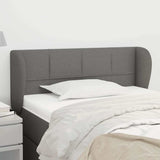 Vidaxl hoofdbord met randen 93x23x78 88 cm stof donkergrijs