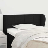 Vidaxl hoofdbord met randen 93x23x78 88 cm stof zwart