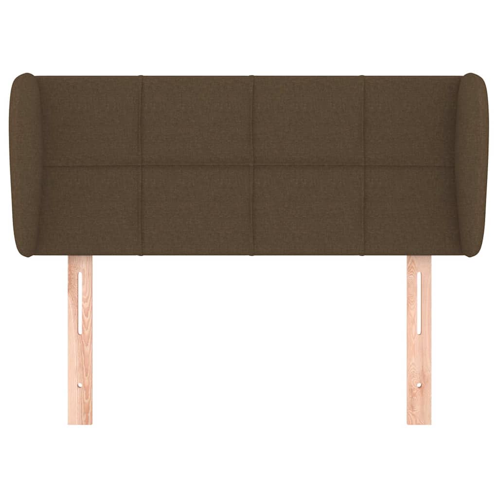 Vidaxl hoofdbord met randen 93x23x78 88 cm stof donkerbruin