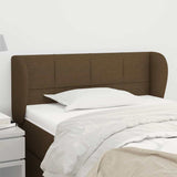 Vidaxl hoofdbord met randen 93x23x78 88 cm stof donkerbruin