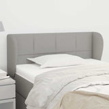 Vidaxl hoofdbord met randen 103x23x78 88 cm stof lichtgrijs
