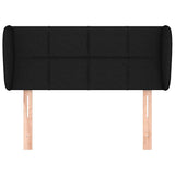 Vidaxl hoofdbord met randen 103x23x78 88 cm stof zwart