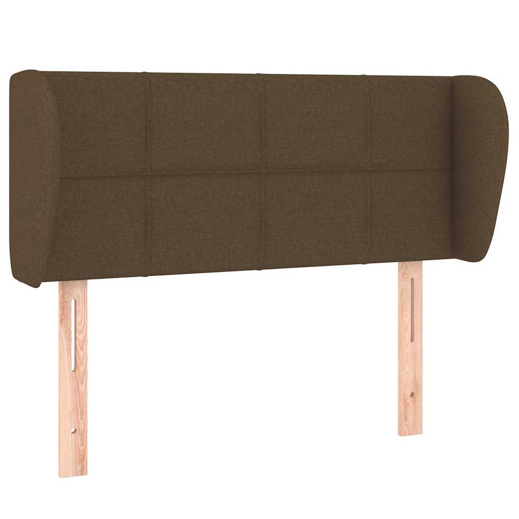Vidaxl hoofdbord met randen 103x23x78 88 cm stof donkerbruin
