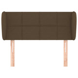 Vidaxl hoofdbord met randen 103x23x78 88 cm stof donkerbruin