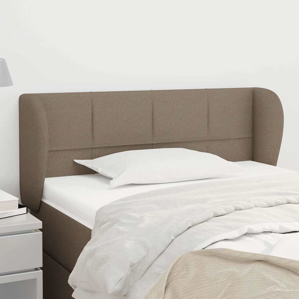 Vidaxl hoofdbord met randen 103x23x78 88 cm stof taupe