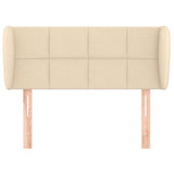 Vidaxl hoofdbord met randen 103x23x78 88 cm stof crèmekleurig