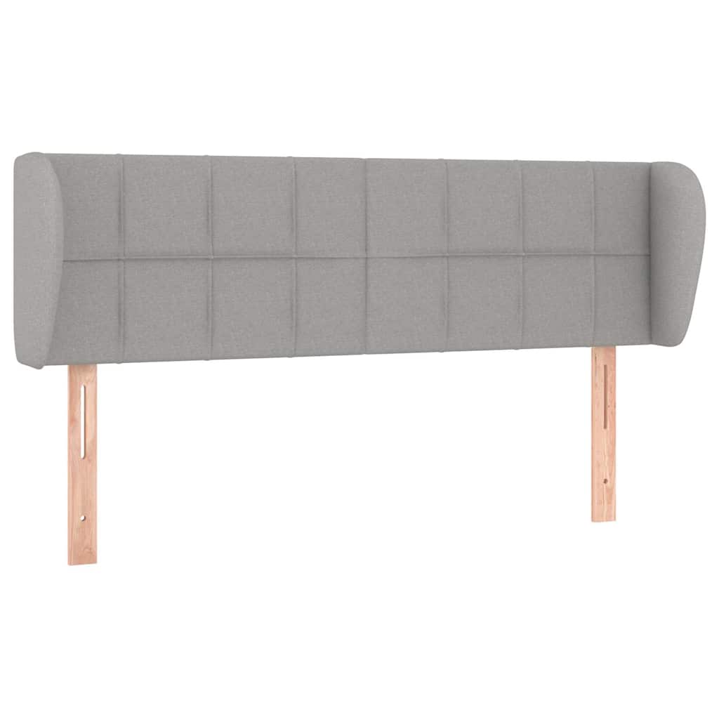 Vidaxl hoofdbord met randen 147x23x78 88 cm stof lichtgrijs