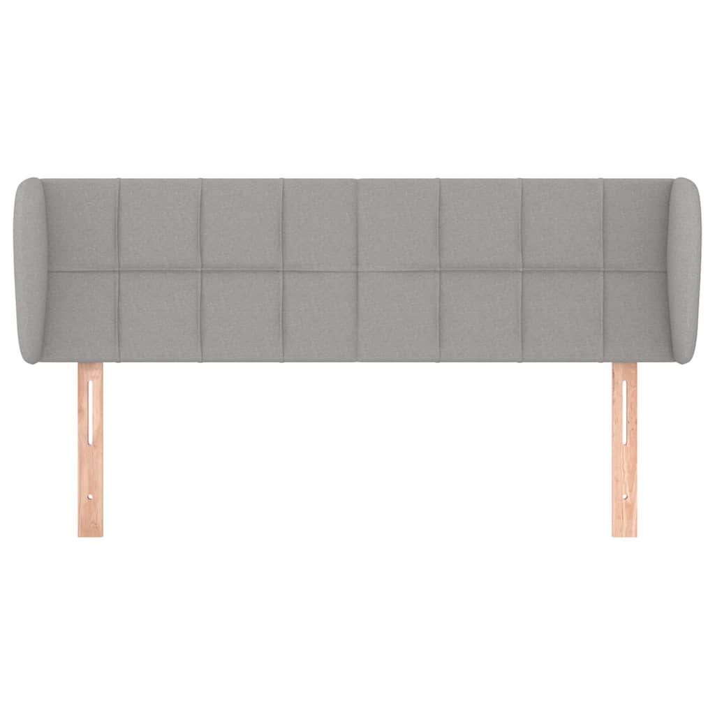 Vidaxl hoofdbord met randen 147x23x78 88 cm stof lichtgrijs