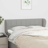Vidaxl hoofdbord met randen 147x23x78 88 cm stof lichtgrijs