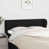 Vidaxl hoofdbord met randen 147x23x78 88 cm stof zwart