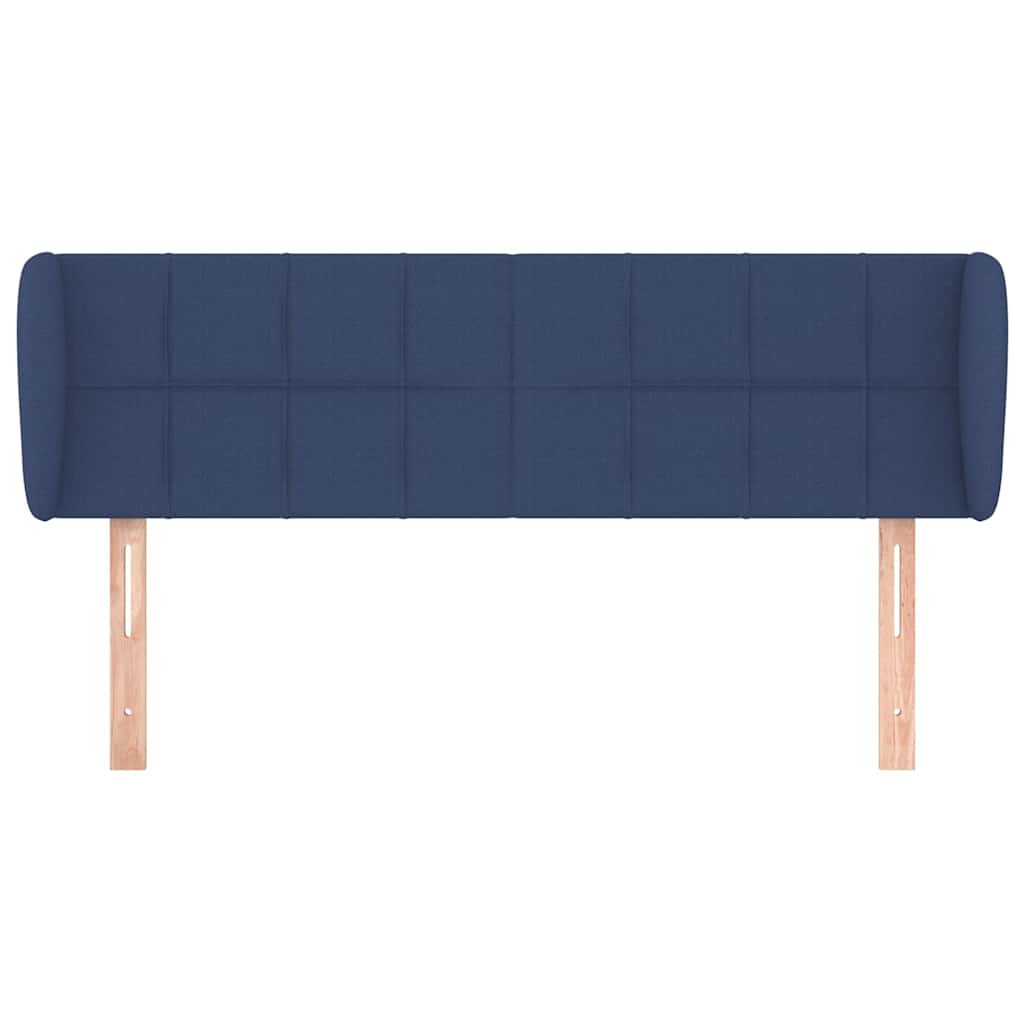 Vidaxl hoofdbord met randen 147x23x78 88 cm stof blauw