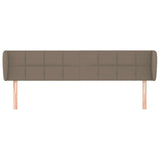 Vidaxl hoofdbord met randen 163x23x78 88 cm stof taupe