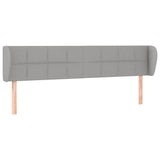 Vidaxl hoofdbord met randen 183x23x78 88 cm stof lichtgrijs