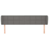 Vidaxl hoofdbord met randen 183x23x78 88 cm stof donkergrijs