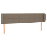 Vidaxl hoofdbord met randen 183x23x78 88 cm stof taupe