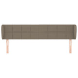 Vidaxl hoofdbord met randen 183x23x78 88 cm stof taupe