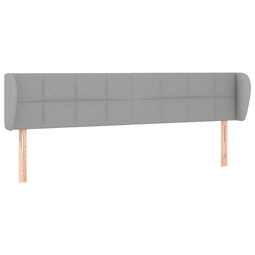 Vidaxl hoofdbord met randen 203x23x78 88 cm stof lichtgrijs