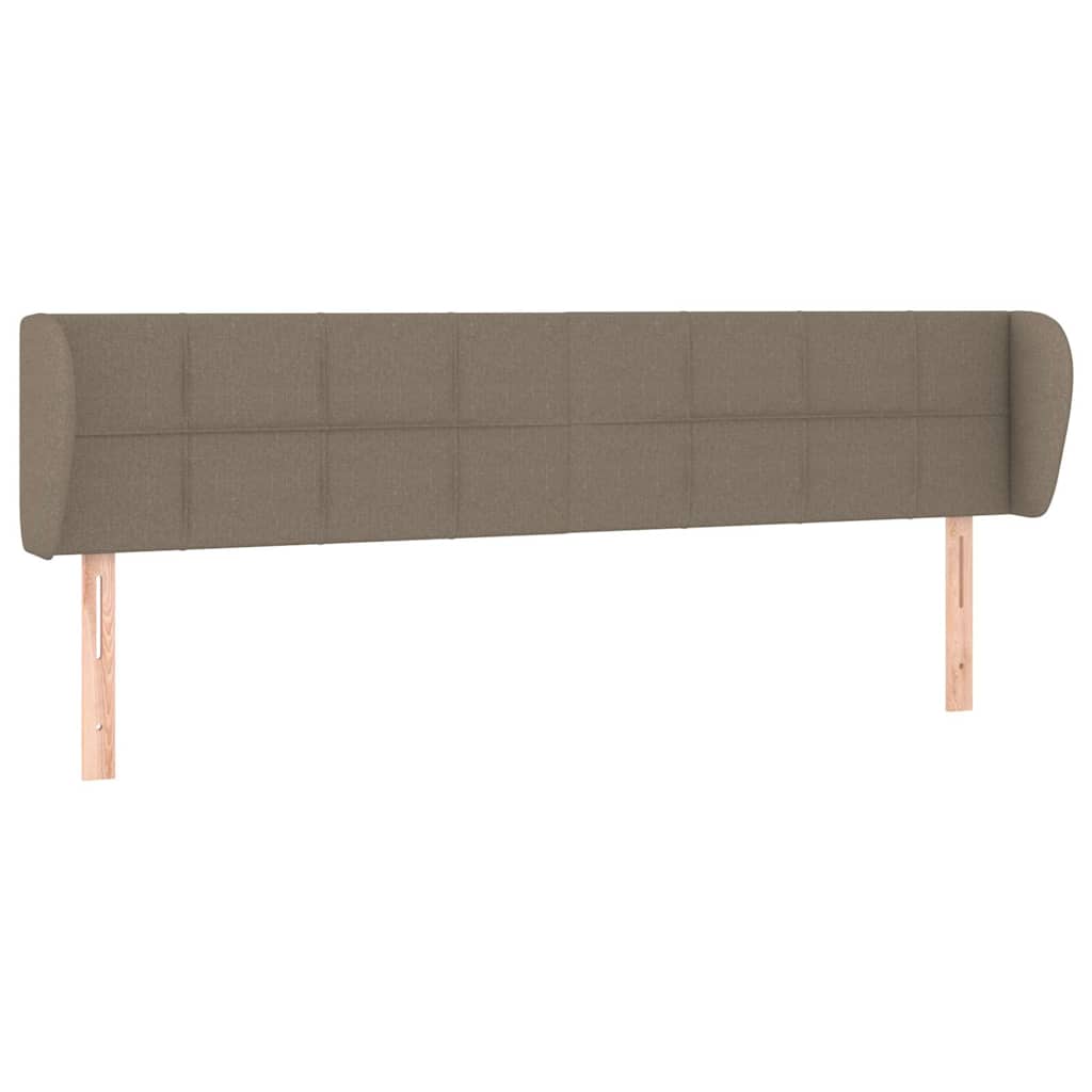 Vidaxl hoofdbord met randen 203x23x78 88 cm stof taupe