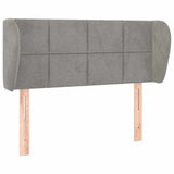 Vidaxl hoofdbord met randen 83x23x78 88 cm fluweel lichtgrijs