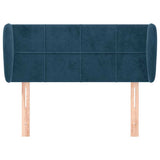 Vidaxl hoofdbord met randen 83x23x78 88 cm fluweel donkerblauw