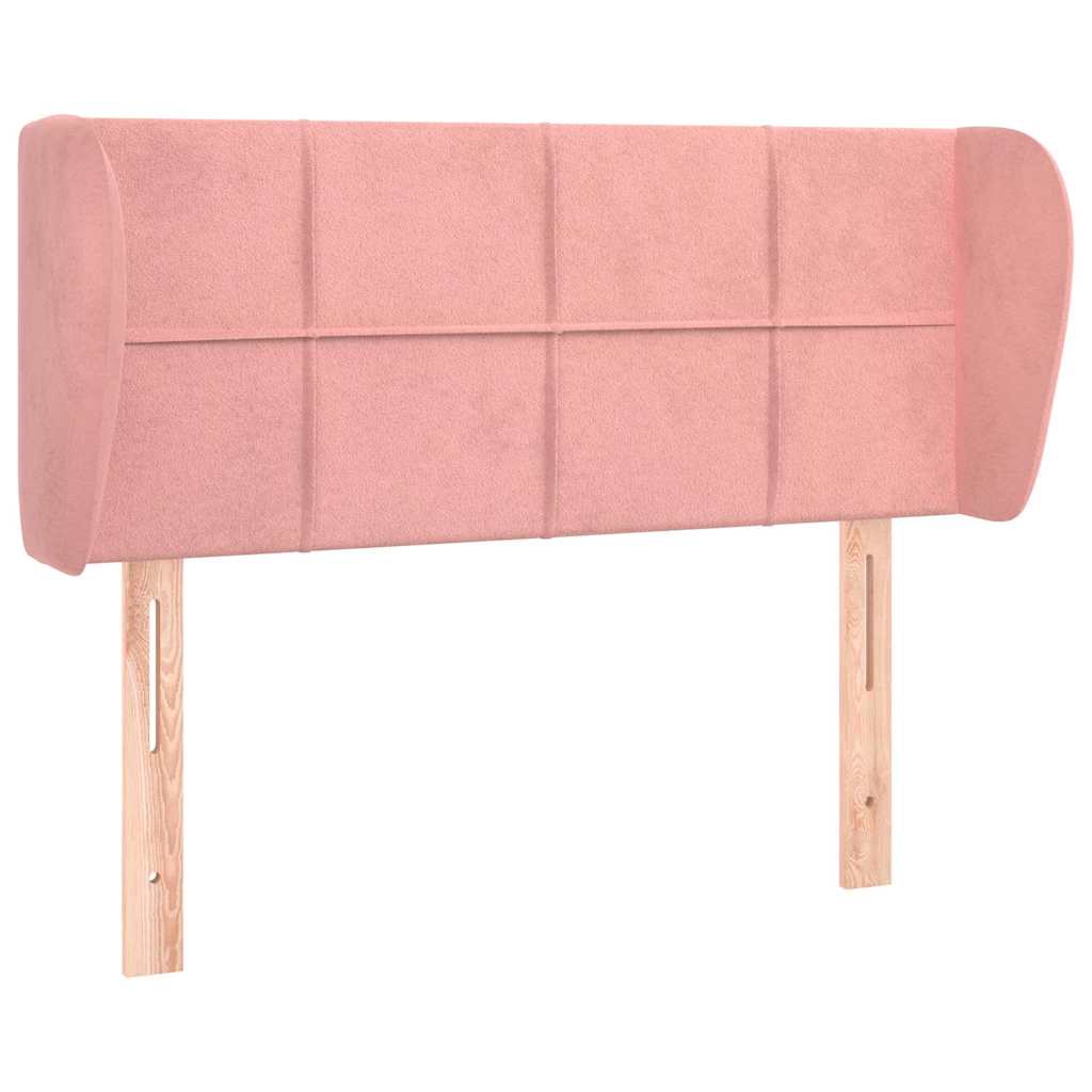 Vidaxl hoofdbord met randen 83x23x78 88 cm fluweel roze