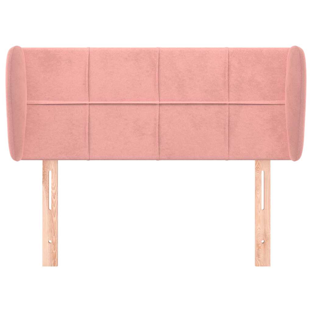 Vidaxl hoofdbord met randen 83x23x78 88 cm fluweel roze