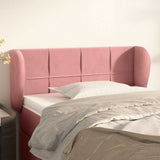 Vidaxl hoofdbord met randen 83x23x78 88 cm fluweel roze