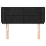 Vidaxl hoofdbord met randen 93x23x78 88 cm fluweel zwart