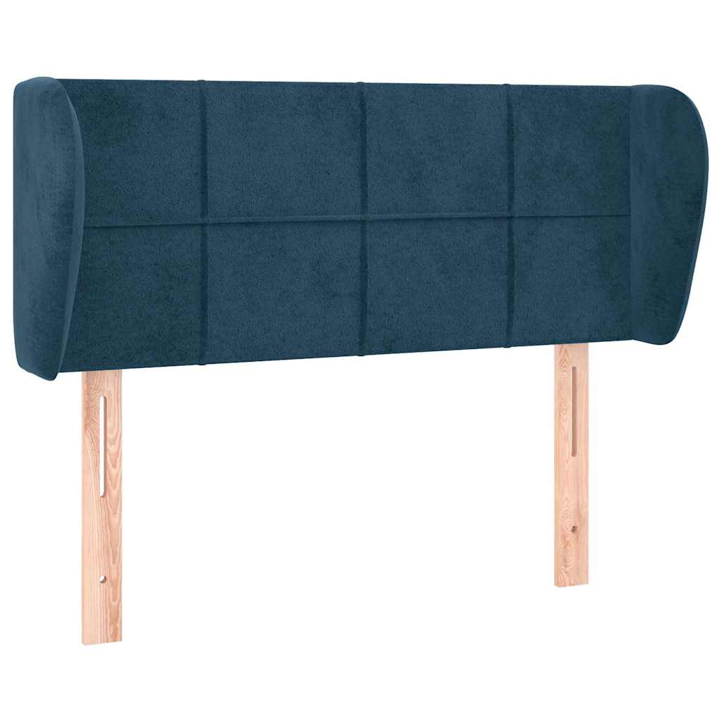 Vidaxl hoofdbord met randen 93x23x78 88 cm fluweel donkerblauw