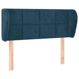 Vidaxl hoofdbord met randen 93x23x78 88 cm fluweel donkerblauw