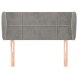 Vidaxl hoofdbord met randen 103x23x78 88 cm fluweel lichtgrijs
